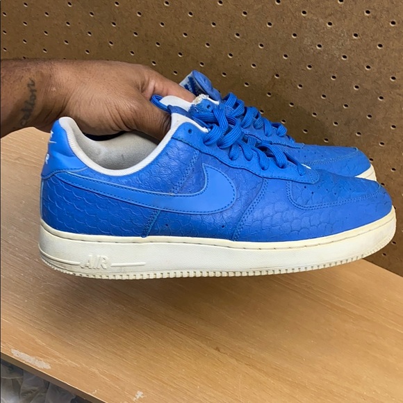 Nike Air Force 1 ‘07 LV8 Star Blue Men’s sz 9.5 - Picture 9 of 12